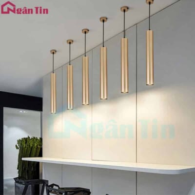 Đèn thả trần hình trụ trang trí phòng ngủ quầy bar Led 7W 220V THCN124 Ngân Tin