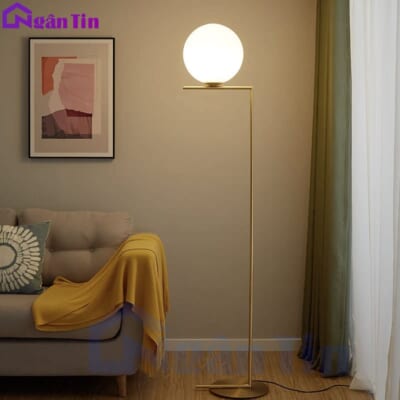 Đèn Sàn Cây Đứng Trang Trí Phòng Khách Phòng Ngủ Đọc Sách DBK02E Ngân Tin (Tặng kèm bóng Led 3 chế độ màu)