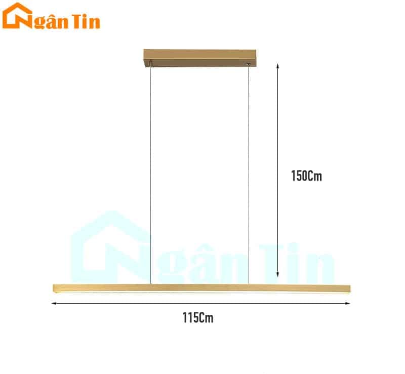 Đèn thả trần bàn ăn trang trí quầy bar phòng ăn Led 3 chế độ màu 220V THD7056 Ngân Tin 9 den tha tran ban an trang tri quay bar ban an led 3 che do mau thd7056 ngan tin 4 e1768191304547