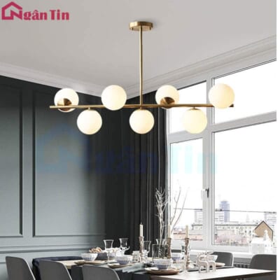 Đèn trần bàn ăn 7 bóng trang trí quầy bar phòng khách Led 35W 220V TTK85N7 Ngân Tin