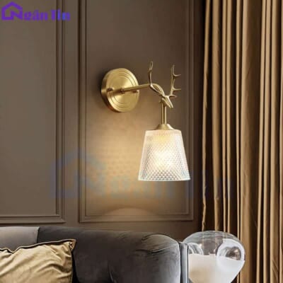 Đèn treo tường phòng ngủ ốp tường trang trí trong nhà phòng khách cao cấp 12W Led 3 chế độ màu VK112 Ngân Tin
