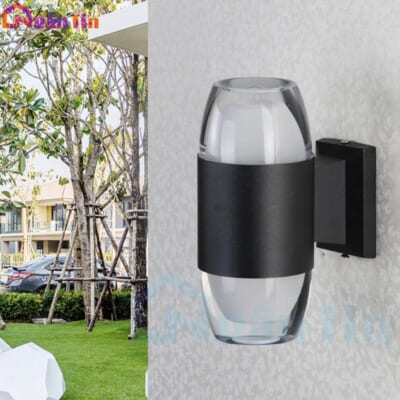Đèn hắt tường ngoài trời 2 đầu treo tường ốp tường ngoài trời 10W Led 3 chế độ màu CN03 Ngân Tin