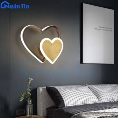 Đèn ốp tường treo tường trang trí phòng khách phòng ngủ cầu thang 15W Led 3 chế độ màu 220V GT3014 Ngân Tin