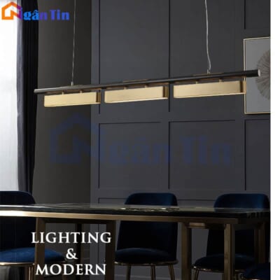 Đèn thả trần bàn ăn trang trí quầy bar phòng làm việc Led 3 chế độ màu TTK92 Ngân Tin