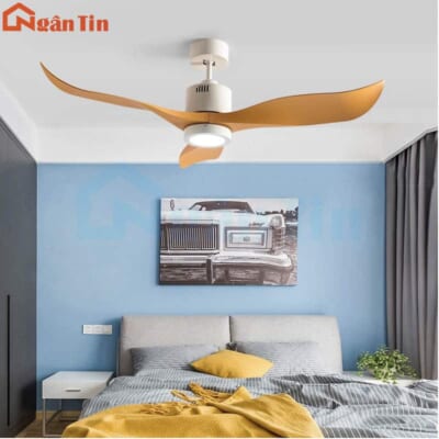 Quạt Trần Đèn Led 3 Cánh Trang Trí Sảnh Phòng Khách Cao Cấp VF04-21V Ngân Tin (Kèm remote điều khiển từ xa)