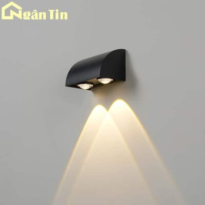 Đèn treo tường hắt tường ngoài trời trong nhà 2 tia 220V VNT70T2 Ngân Tin