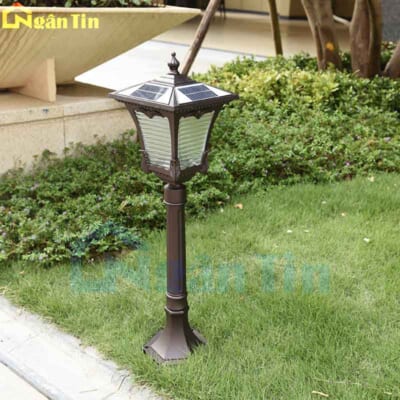 Đèn trụ năng lượng mặt trời trang trí sân vườn lối đi Led 12W E27 TD82 Ngân Tin