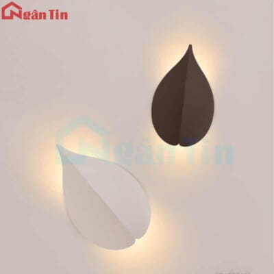 Đèn Led treo tường hắt tường hình chiếc lá ngoài trời trong nhà 2 tia Led 220V VNT6032 Ngân Tin