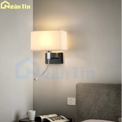 Đèn treo tường gắn tường phòng ngủ phòng khách Led 3 màu 220V VDN05 Ngân Tin