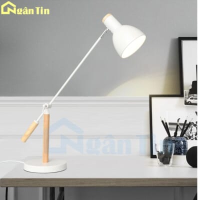 Đèn để bàn làm việc đọc sách phòng ngủ phòng khách cao cấp Led 9w DB14T Ngân Tin