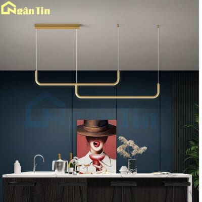 Đèn thả trần trang trí bàn ăn quầy bar Led 3 chế độ màu 220V THD144 Ngân Tin