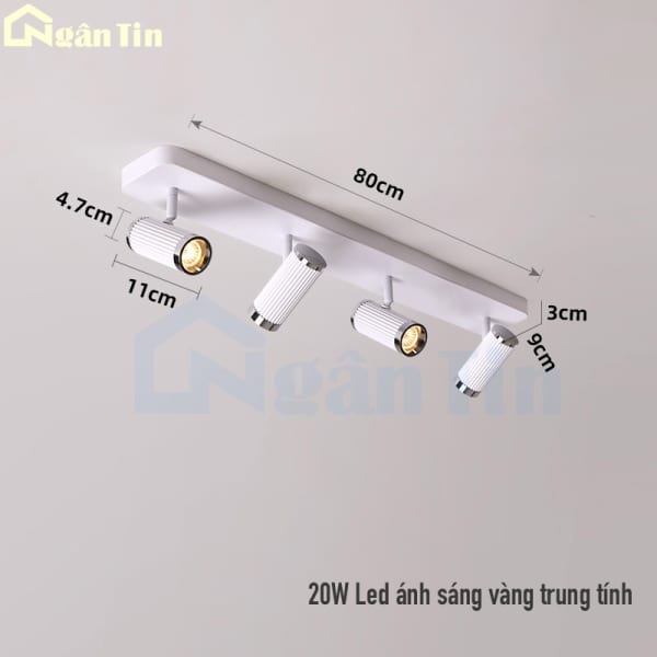 den led soi guong soi tranh trang tri phong ngu phong khach 220v rt9118t4 ngan tin 4