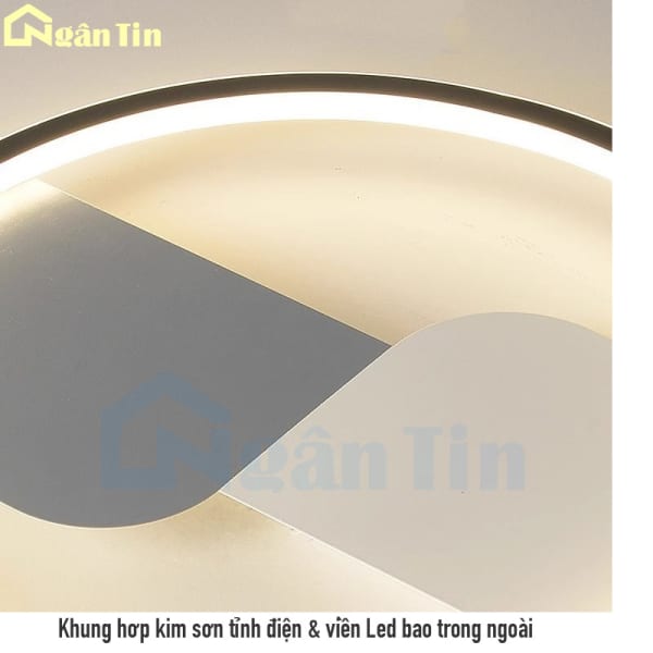 den mam op tran hinh tron trang tri sanh phong khach led 3 che do mau ota26 ngan tin 9