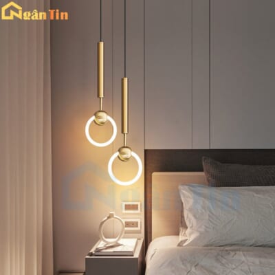 Đèn thả trần phòng ngủ trang trí quầy bar bàn ăn Led 3 chế độ màu 220V TTK221 Ngân Tin