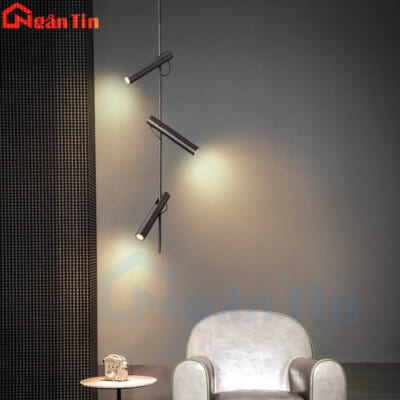 Đèn trần 3 bóng trang trí phòng ngủ phòng khách Led ánh sáng vàng 220V TTK143T3 Ngân Tin