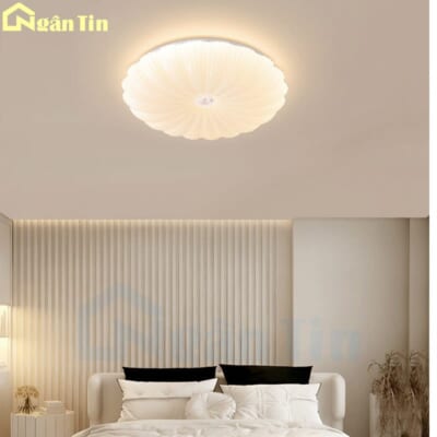 Đèn Mâm LED Ốp Trần Tròn Hiện Đại Trang Trí Phòng Ngủ Led 3 Màu 220V OP1260 Ngân Tin