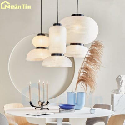 Đèn thả trần trang trí phòng khách bàn ăn sảnh Led 3 chế độ màu 220V THD89 Ngân Tin