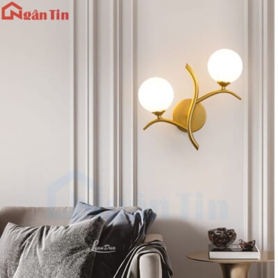Đèn treo tường gắn tường trang trí phòng ngủ phòng khách cầu thang 220V NGT487 Ngân Tin
