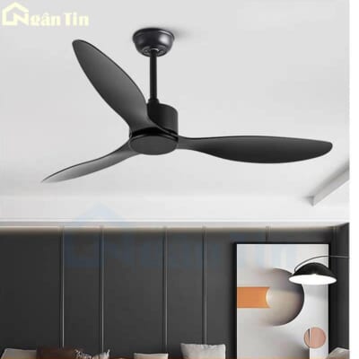 Quạt Trần 3 Cánh Đúc ABS Trang Trí Phòng Ngủ Phòng Khách VF400D Ngân Tin
