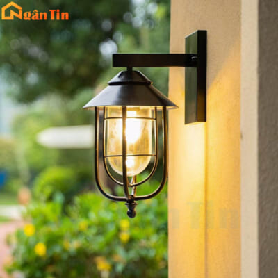 Đèn treo tường gắn tường treo tường ngoài trời trong nhà E27 12W 220V VNT865 Ngân Tin
