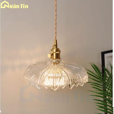 Đèn thả trần thủy tinh trang trí bàn ăn quầy bar phòng ngủ E27 220V TT54 Ngân Tin