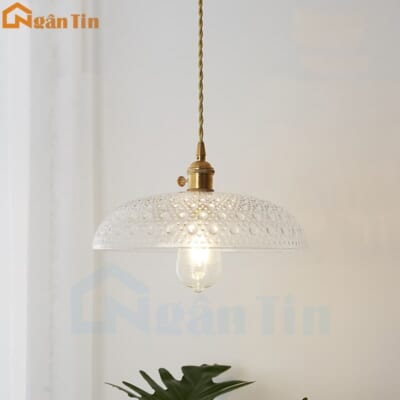 Đèn thả trần thủy tinh trang trí bàn ăn quầy bar phòng ngủ E27 220V THCN267 Ngân Tin