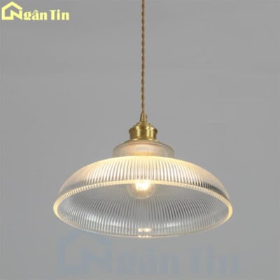 Đèn thả trần thủy tinh cao cấp trang trí bàn ăn quầy bar phòng ngủ E27 220V TT58 Ngân Tin
