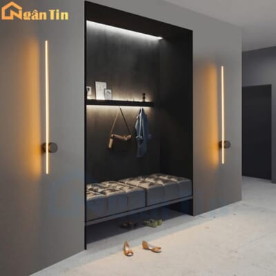 Đèn gắn tường hắt tường trang trí phòng khách phòng ngủ cầu thang Led 18W 3 chế độ màu GT412 Ngân Tin