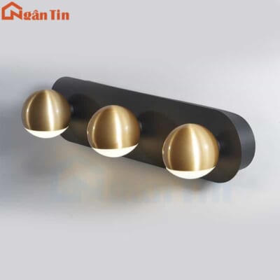 Đèn gắn tường ốp tường 3 bóng trang trí phòng ngủ phòng khách Led 3 chế độ màu 220V GT416 Ngân Tin