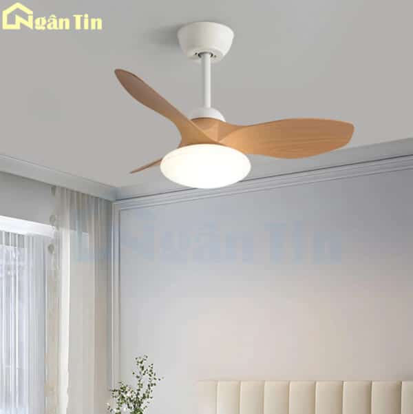 quat tran 3 canh gia go den led trang tri phong ngu vifa424 ngan tin 3