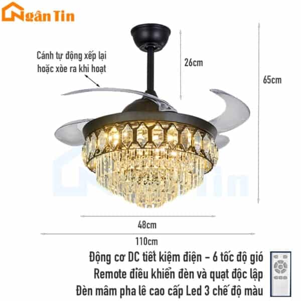 quat tran den chum pha le giau canh cup xoe trang tri phong khach phong ngu vifa83 ngan tin 5