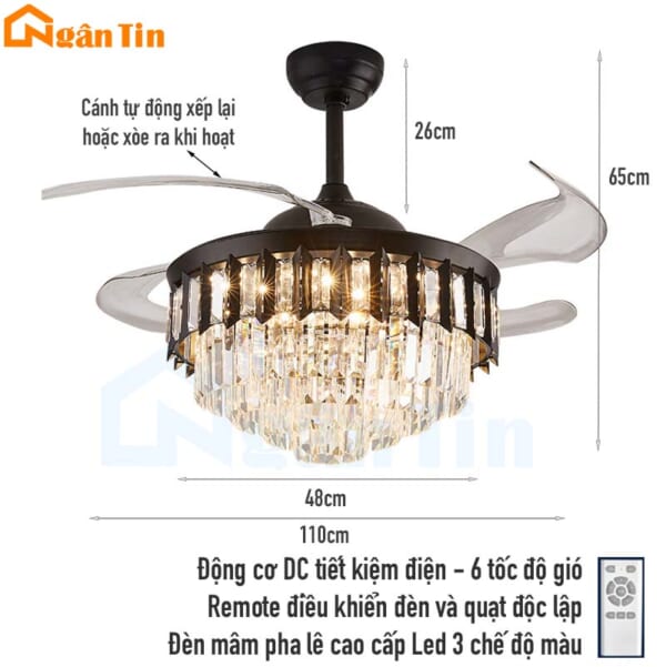 quat tran den chum pha le giau canh cup xoe trang tri phong khach phong ngu vifa84 ngan tin 5
