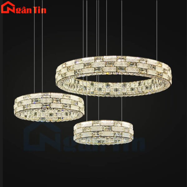 den tha tran 3 vong led trang tri phong khach phong ngu ban an led 3 mau th8807 ngan tin 4