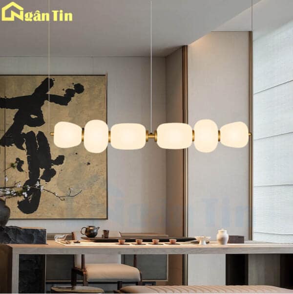Đèn bàn ăn thả trần ngang hình viên sỏi trang trí sảnh quầy bar bàn làm việc 220V THD201 Ngân Tin - Image 6