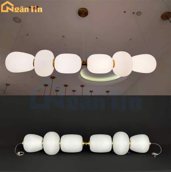 Đèn bàn ăn thả trần ngang hình viên sỏi trang trí sảnh quầy bar bàn làm việc 220V THD201 Ngân Tin - Image 9