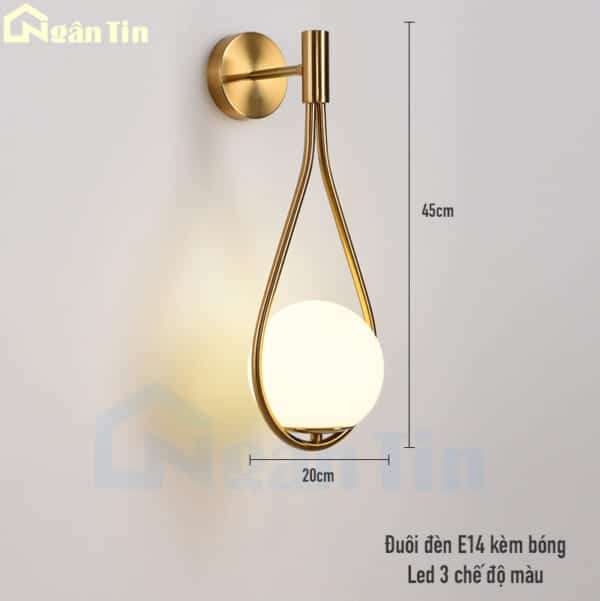 den treo tuong gan tuong cau thang phong khach led 3 mau gt433 ngan tin 6