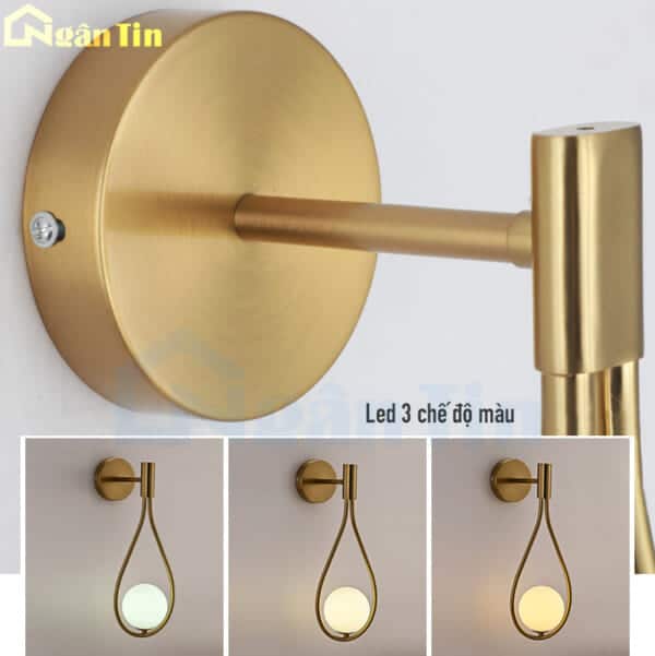 den treo tuong gan tuong cau thang phong khach led 3 mau gt433 ngan tin 8
