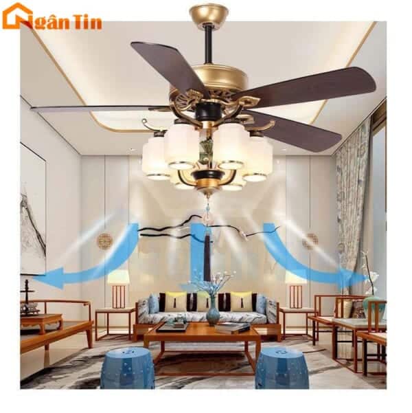 quat tran den 5 canh trang tri sanh phong khach phong ngu qt74 ngan tin 5