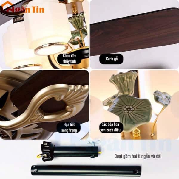 quat tran den 5 canh trang tri sanh phong khach phong ngu qt74 ngan tin 7
