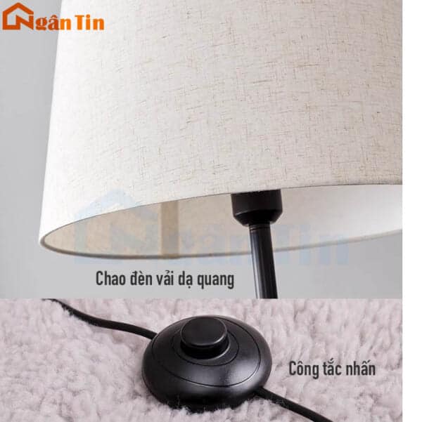 Đèn Cây Đứng Phòng Khách Đèn Sàn Đọc Sách Trang Trí Sảnh Phòng Ngủ 220V DD376 Ngân Tin - Image 10