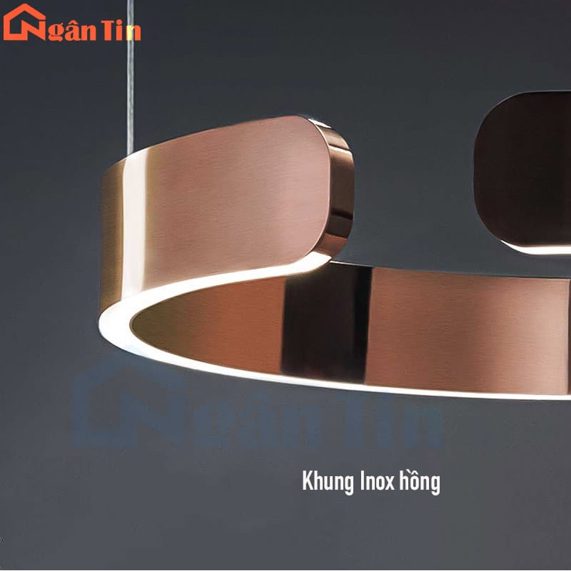 den tha tran 3 vong led trang tri phong khach ban an led 3 mau dimmer thd7258t3 ngan tin 10