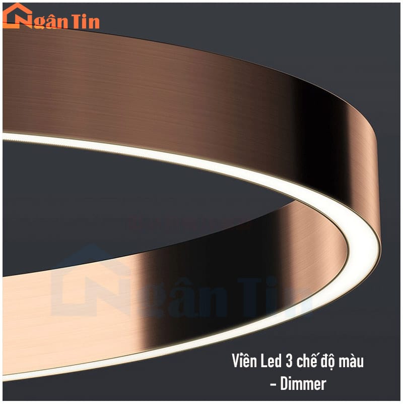 den tha tran 3 vong led trang tri phong khach ban an led 3 mau dimmer thd7258t3 ngan tin 11