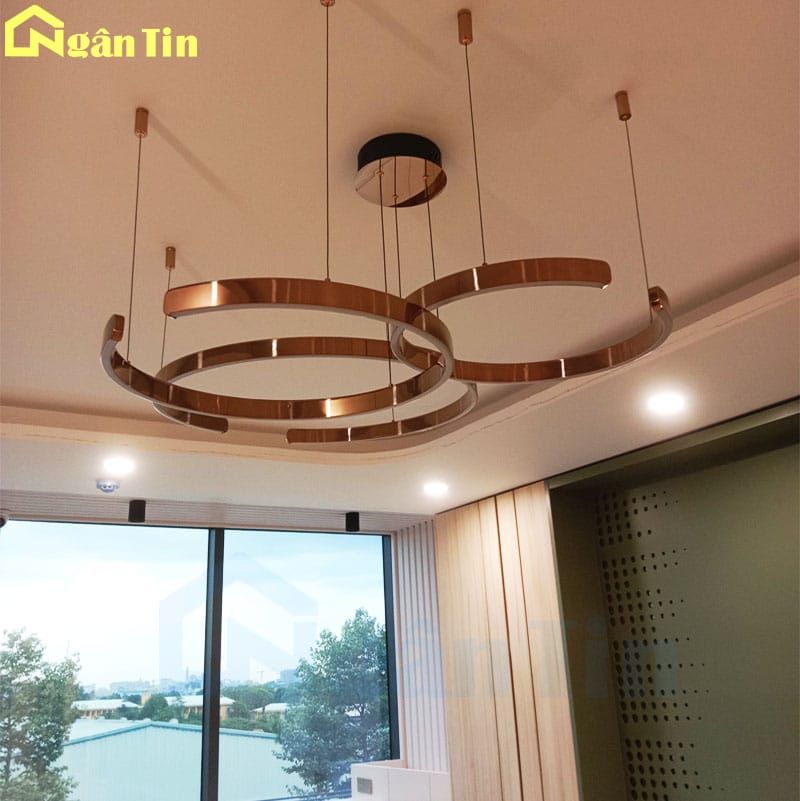 den tha tran 3 vong led trang tri phong khach ban an led 3 mau dimmer thd7258t3 ngan tin 2