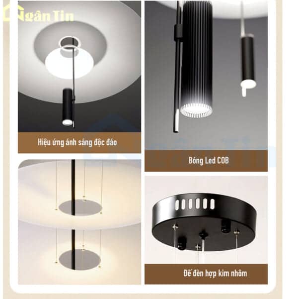 Đèn thả trần cánh diều trang trí sảnh bàn ăn quầy bar Led 3 chế độ màu 220V TTK145 Ngân Tin - Image 17
