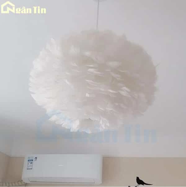 Đèn thả trần lông vũ trang trí phòng khách phòng ngủ bàn ăn E27 220V TTK75 Ngân Tin - Image 9