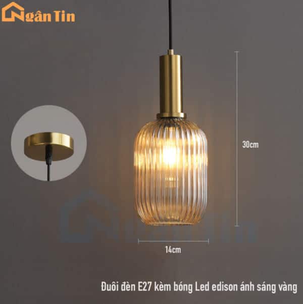 Đèn trần thả bàn ăn trang trí phòng khách phòng ngủ quầy bar E27 220V TT52 Ngân Tin - Image 3