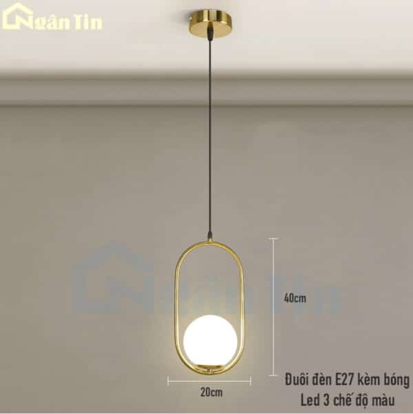 Đèn thả trần trang trí bàn ăn quầy bar phòng ngủ sảnh E27 220V TTK03 Ngân Tin - Image 19