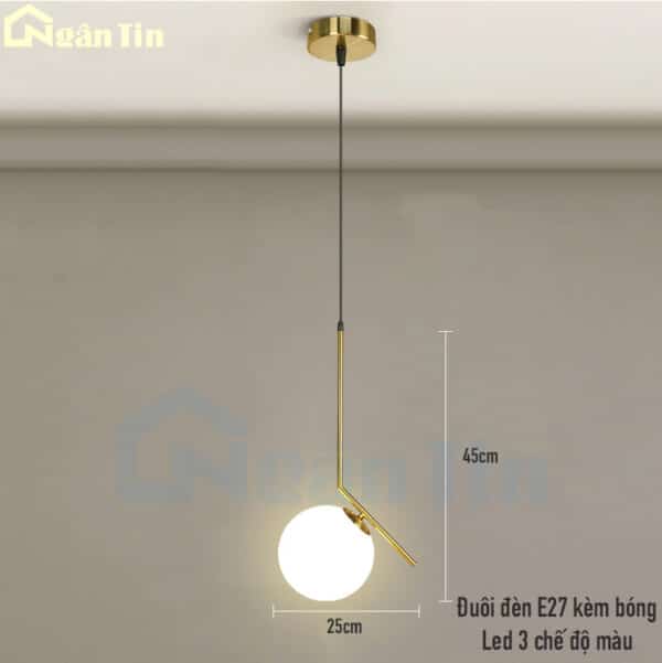 Đèn thả trần trang trí bàn ăn quầy bar phòng ngủ sảnh E27 220V TTK03 Ngân Tin - Image 20