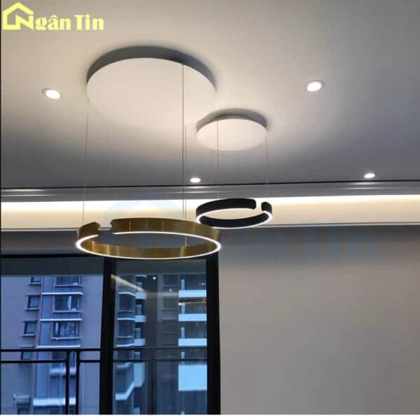 Đèn thả trần tăng giảm ánh sáng trang trí sảnh phòng khách phòng ngủ bàn ăn Led 3 màu 220V THD7070 Ngân Tin - Image 8
