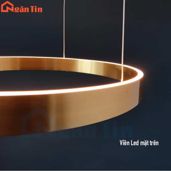 Đèn thả trần tăng giảm ánh sáng trang trí sảnh phòng khách phòng ngủ bàn ăn Led 3 màu 220V THD7070 Ngân Tin - Image 12